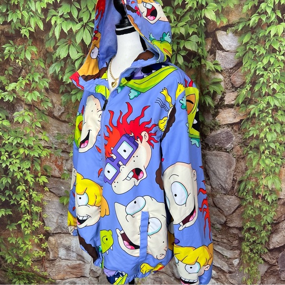 RARE MEMBERS ONLY X RUGRATS Hooded Windbreaker, M - Picture 7 of 16